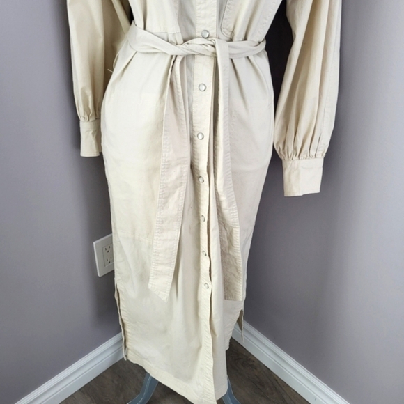 Banana Republic Beige Twill Utility Shirtdress - Picture 6 of 12